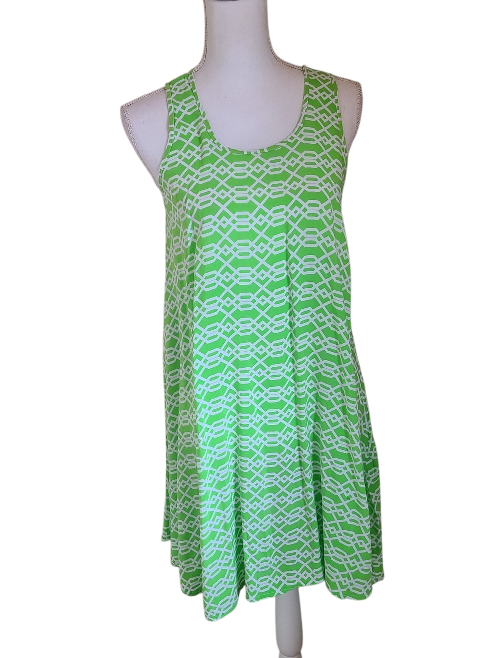 american crown sundress green white